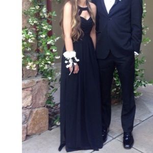 Black lace BCBG gown